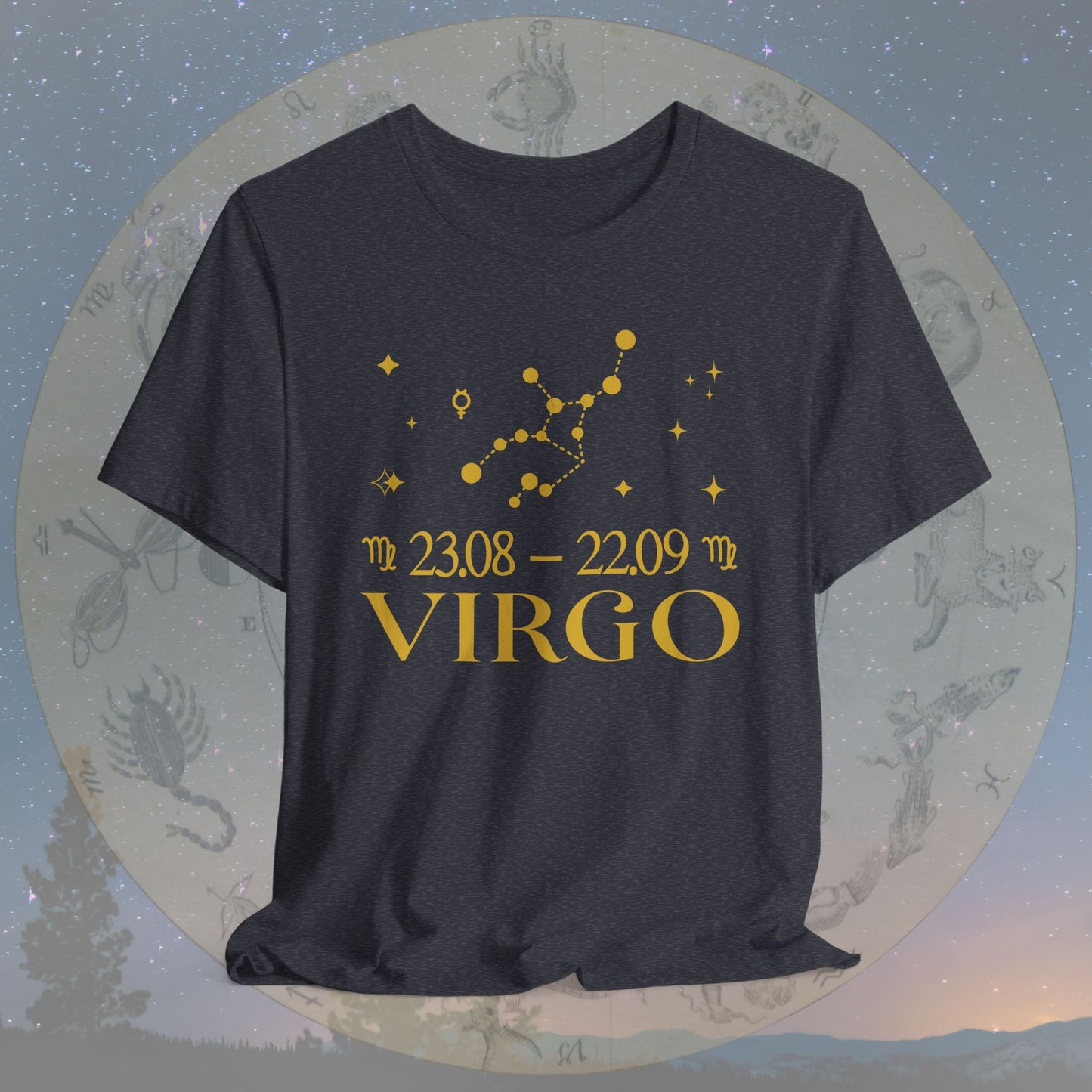 Virgo Star Constellation Zodiac T-Shirt