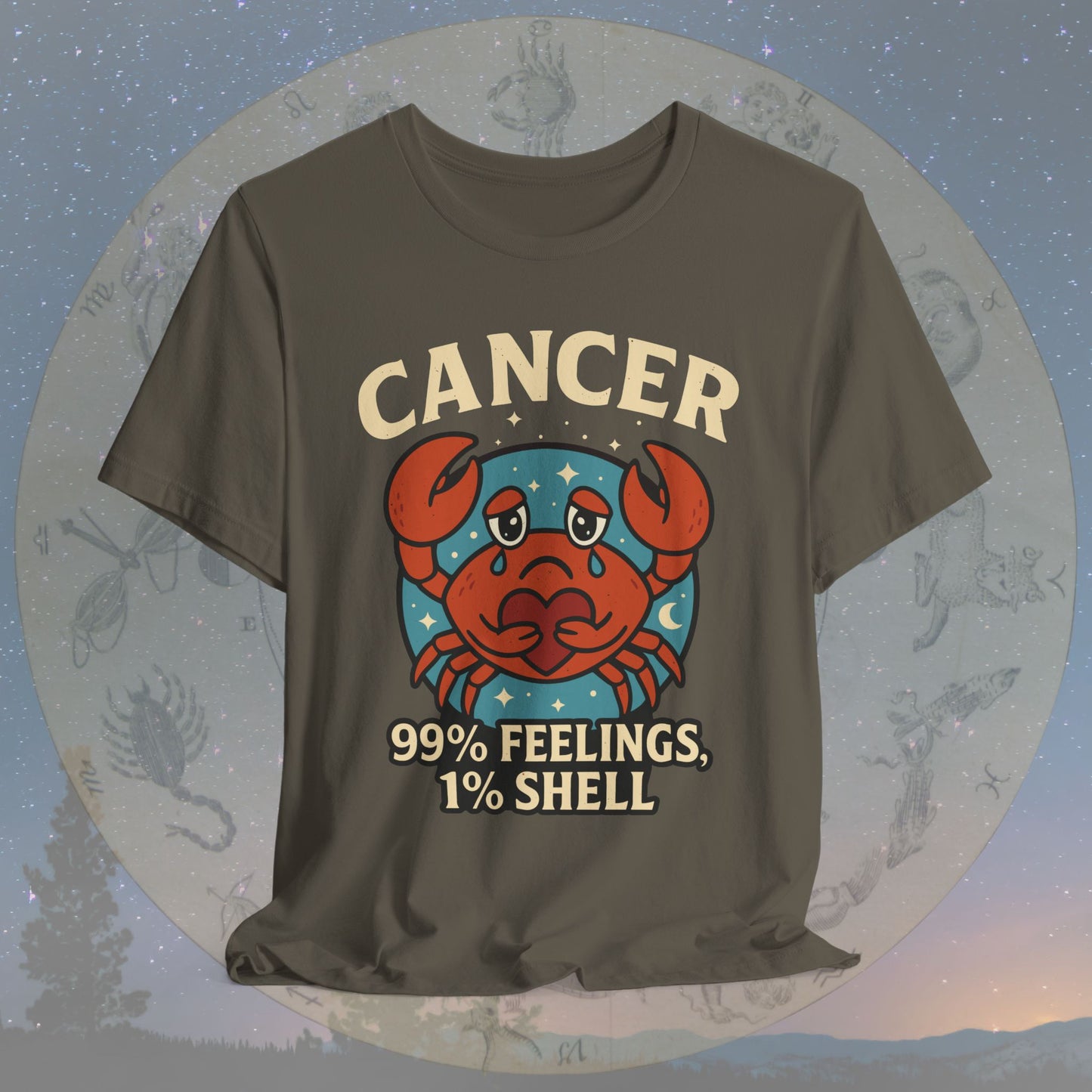 Emotional Cancer Zodiac T-Shirt