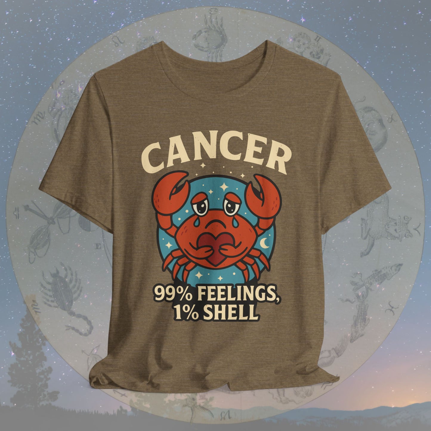 Emotional Cancer Zodiac T-Shirt