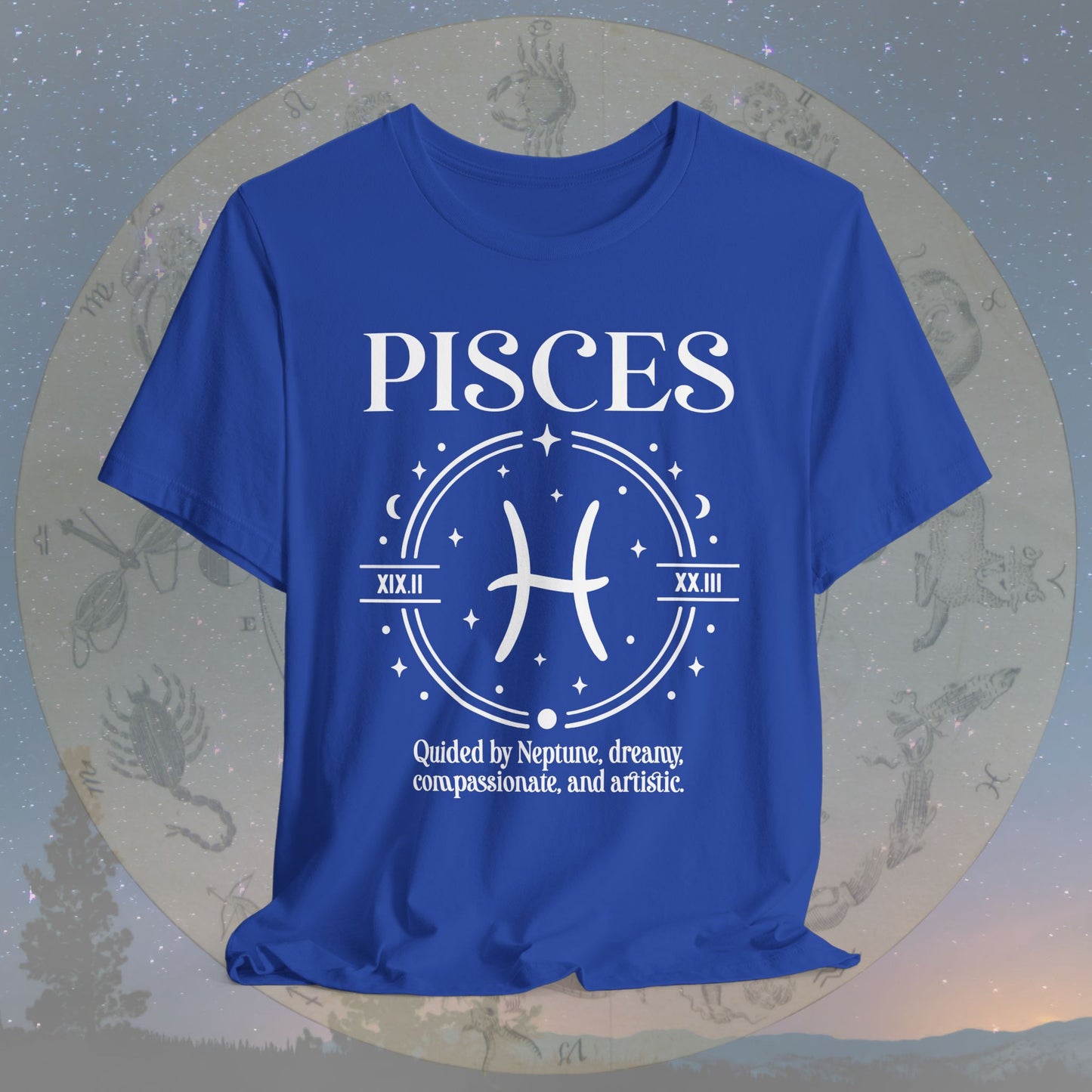 Classic Pisces Zodiac Sign T-Shirt