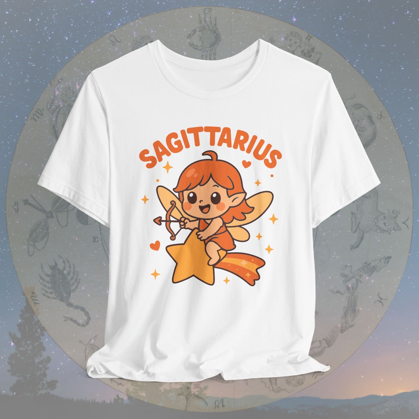 Kawaii Adventurous Sagittarius Zodiac Sign T-Shirt
