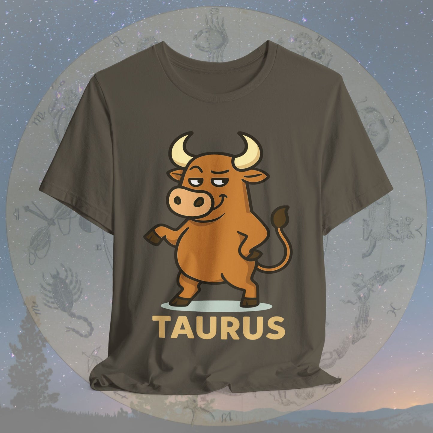 Playful Taurus Zodiac Sign T-Shirt