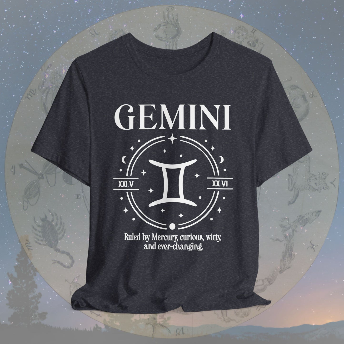 Classic Gemini Zodiac Sign T-Shirt