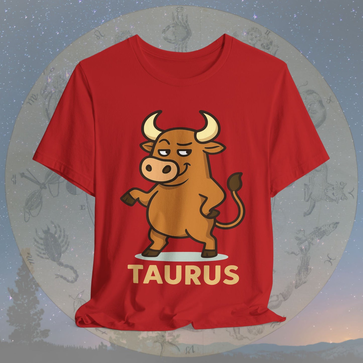 Playful Taurus Zodiac Sign T-Shirt