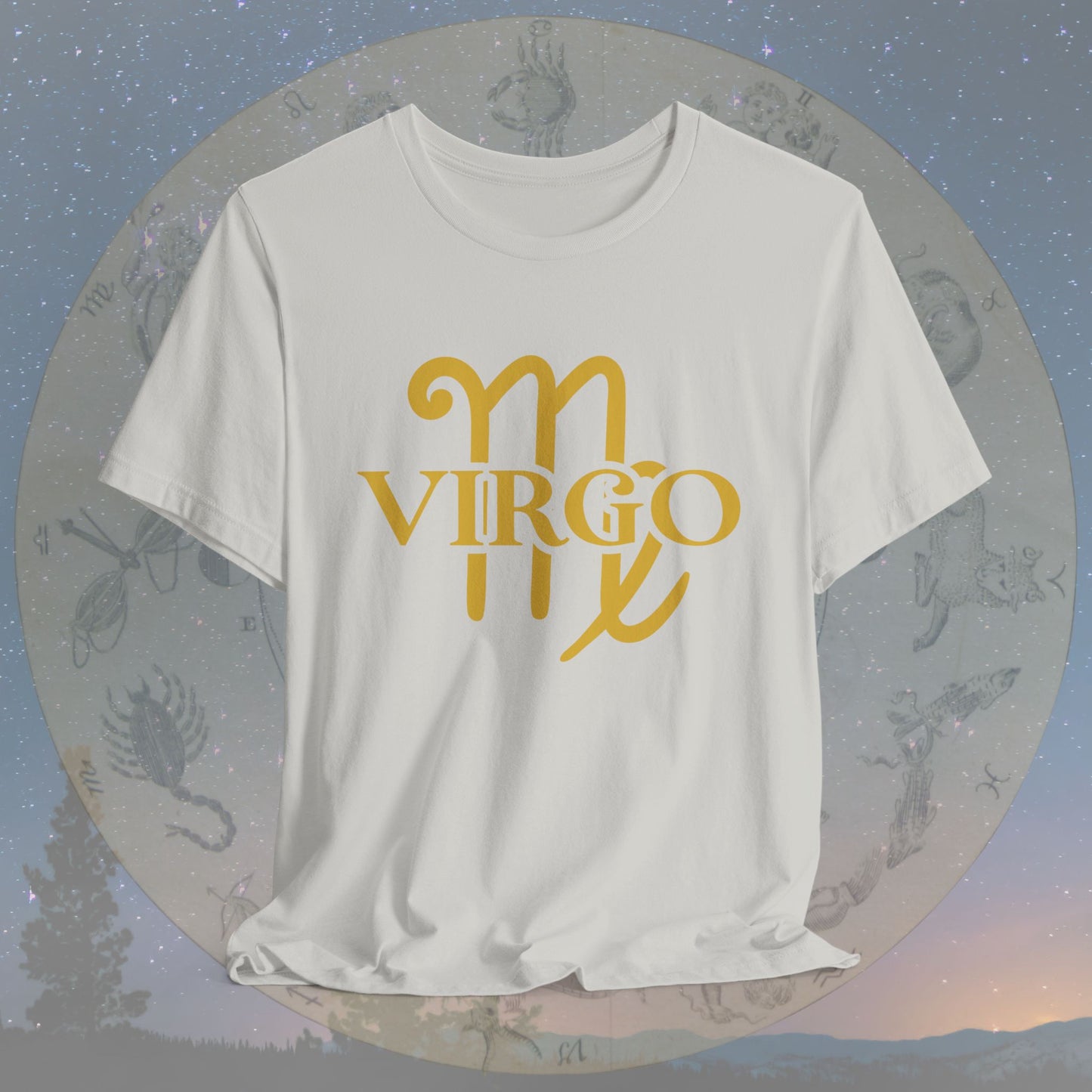 Virgo Golden Zodiac Symbol T-Shirt
