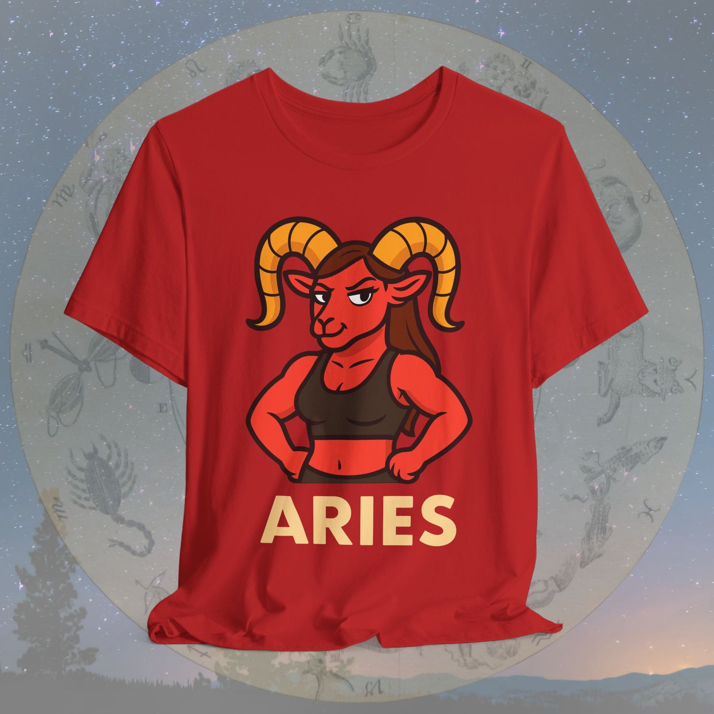 Confident Aries Woman Zodiac Sign T-Shirt