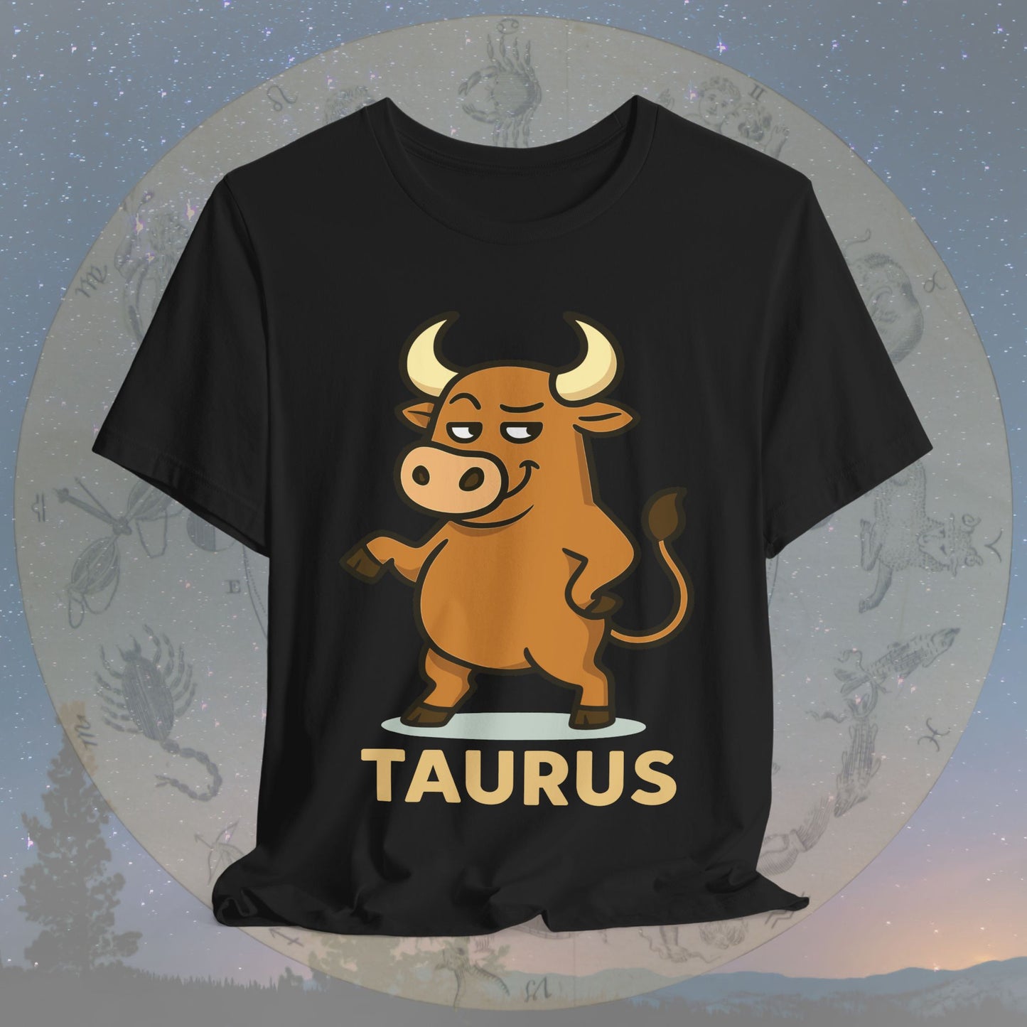 Playful Taurus Zodiac Sign T-Shirt