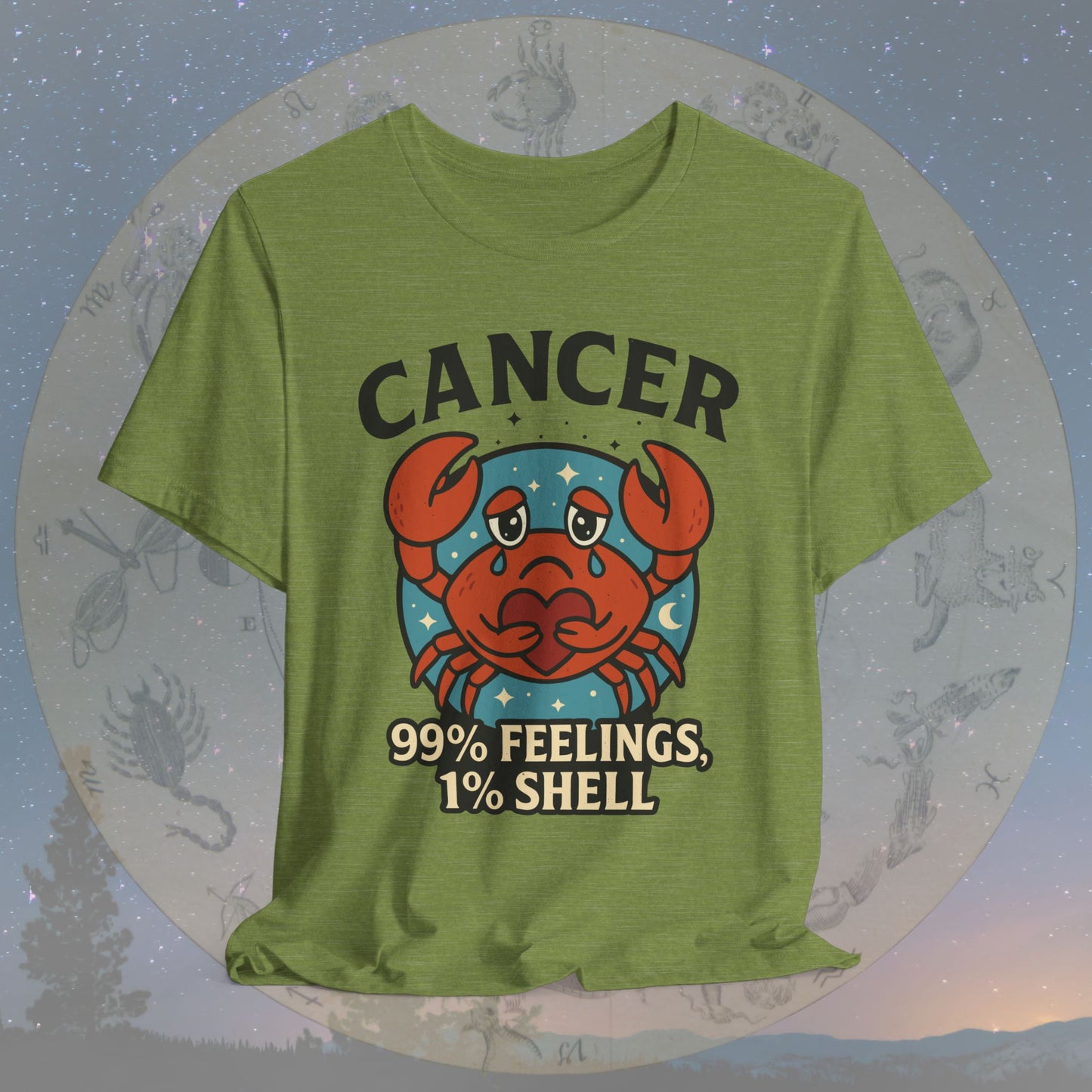 Emotional Cancer Zodiac T-Shirt