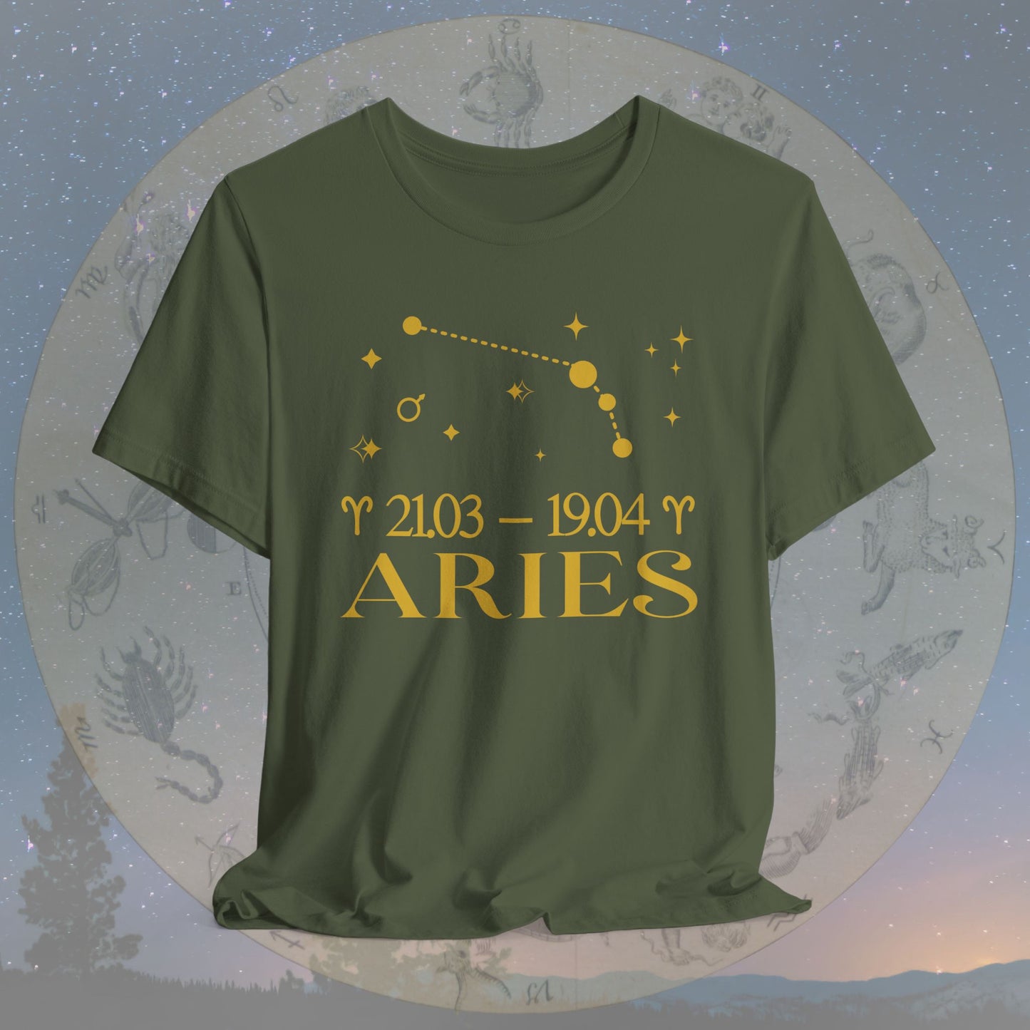 Aries Star Constellation Zodiac T-Shirt