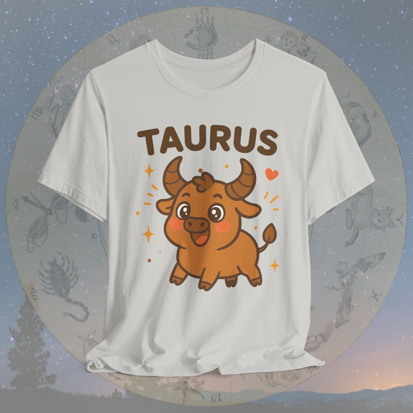 Kawaii Gentle Taurus Zodiac Sign T-Shirt