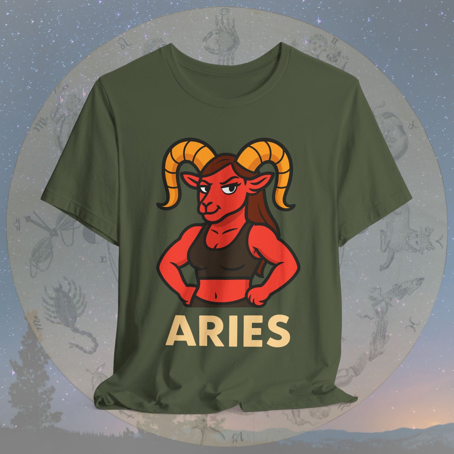 Confident Aries Woman Zodiac Sign T-Shirt