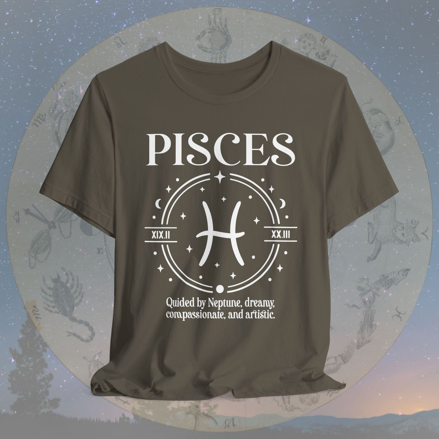 Classic Pisces Zodiac Sign T-Shirt