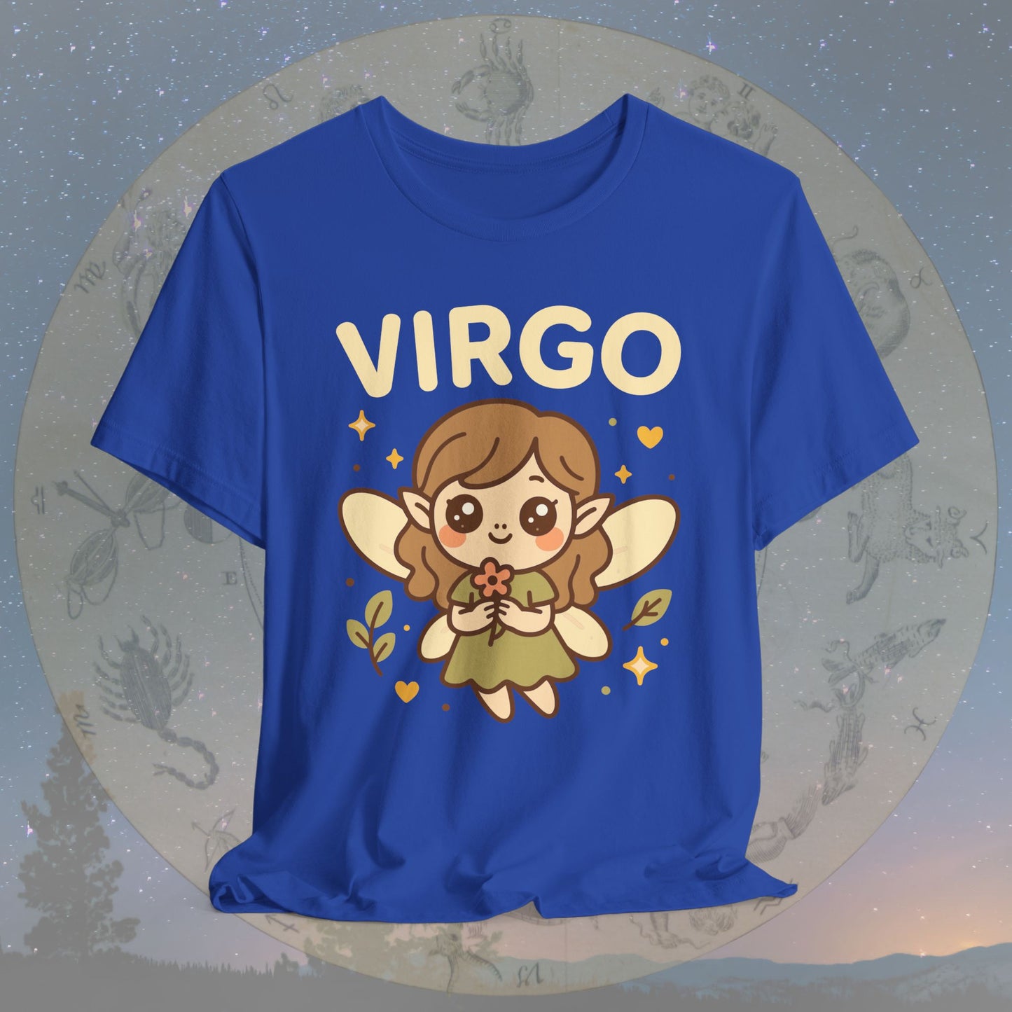 Kawaii Gentle Virgo Zodiac Sign T-Shirt