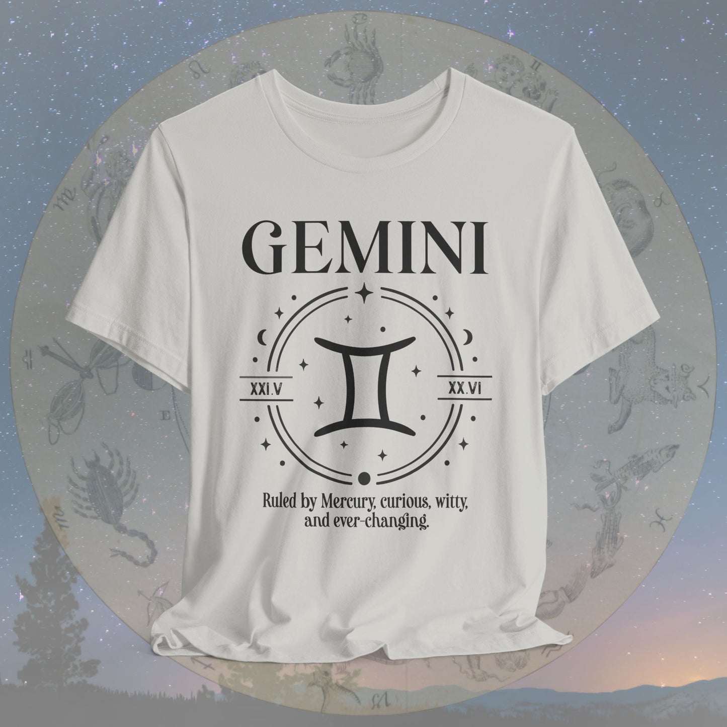 Classic Gemini Zodiac Sign T-Shirt