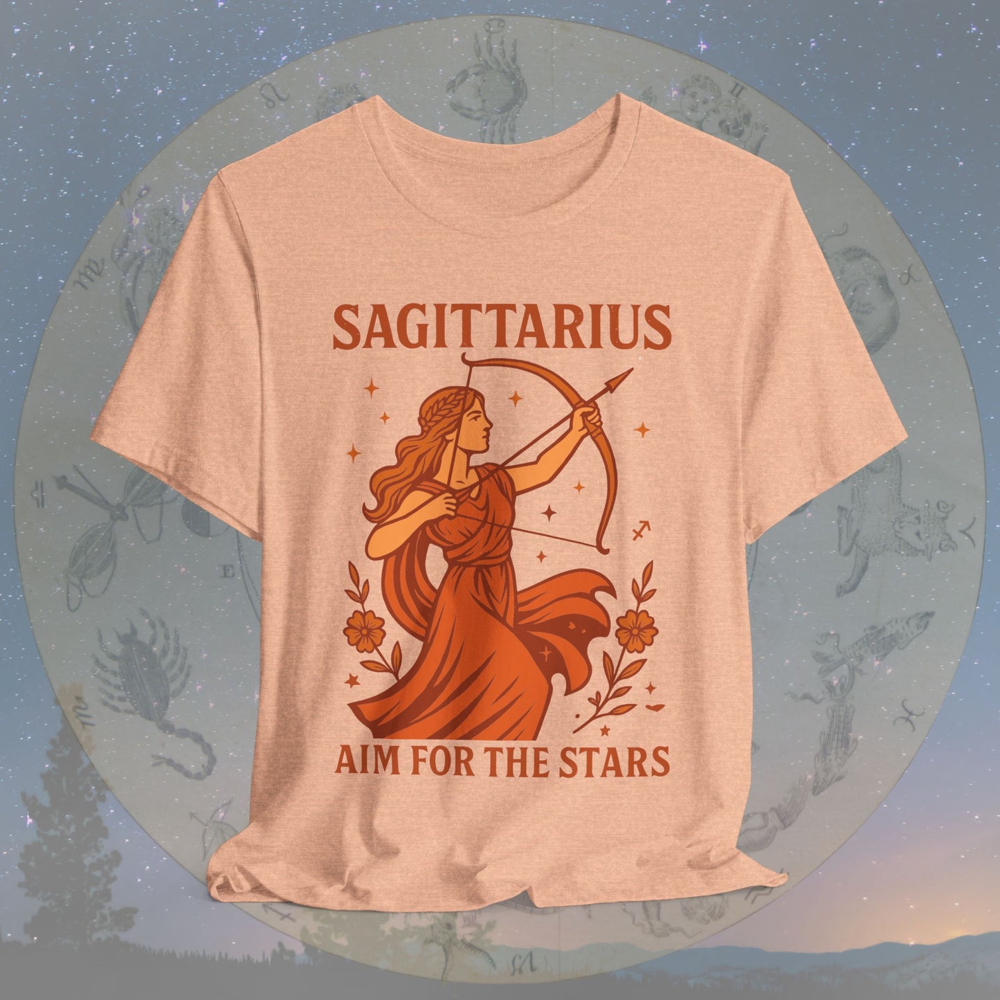 Adventurous Aim for the Stars Sagittarius T-Shirt
