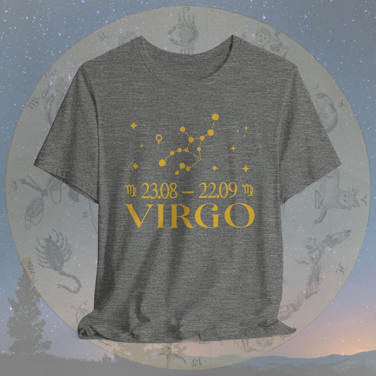 Virgo Star Constellation Zodiac T-Shirt