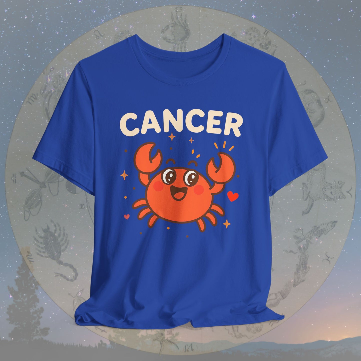 Kawaii Cheerful Cancer Zodiac Sign T-Shirt