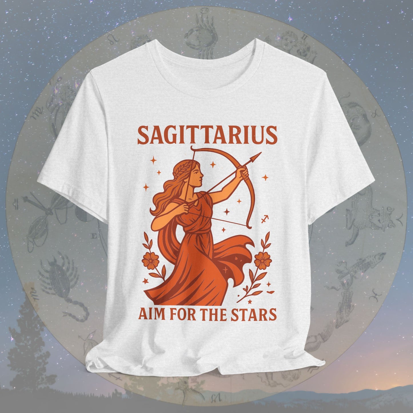 Adventurous Aim for the Stars Sagittarius T-Shirt