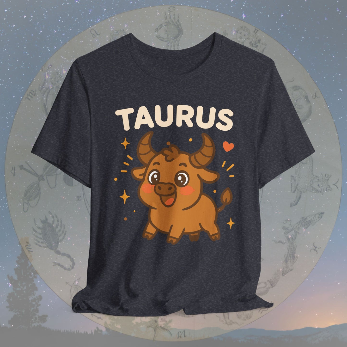 Kawaii Gentle Taurus Zodiac Sign T-Shirt