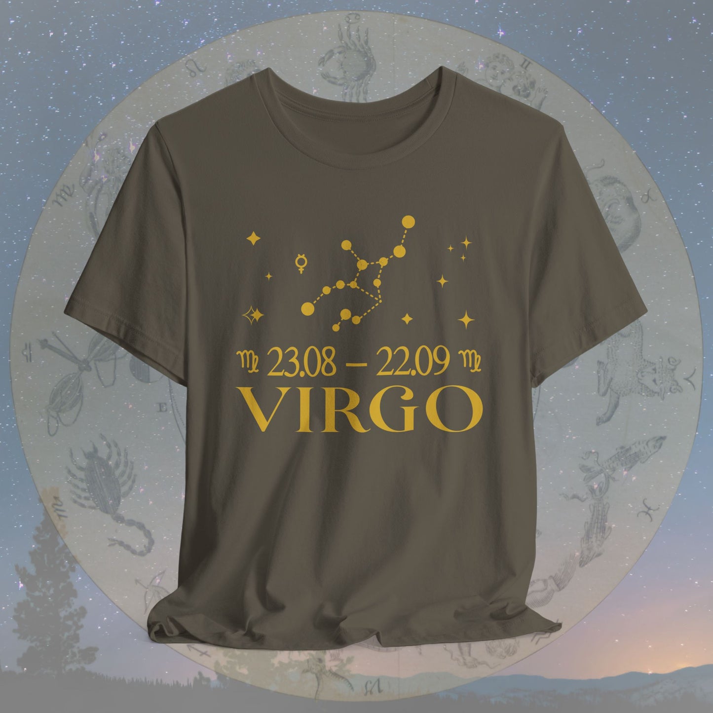 Virgo Star Constellation Zodiac T-Shirt