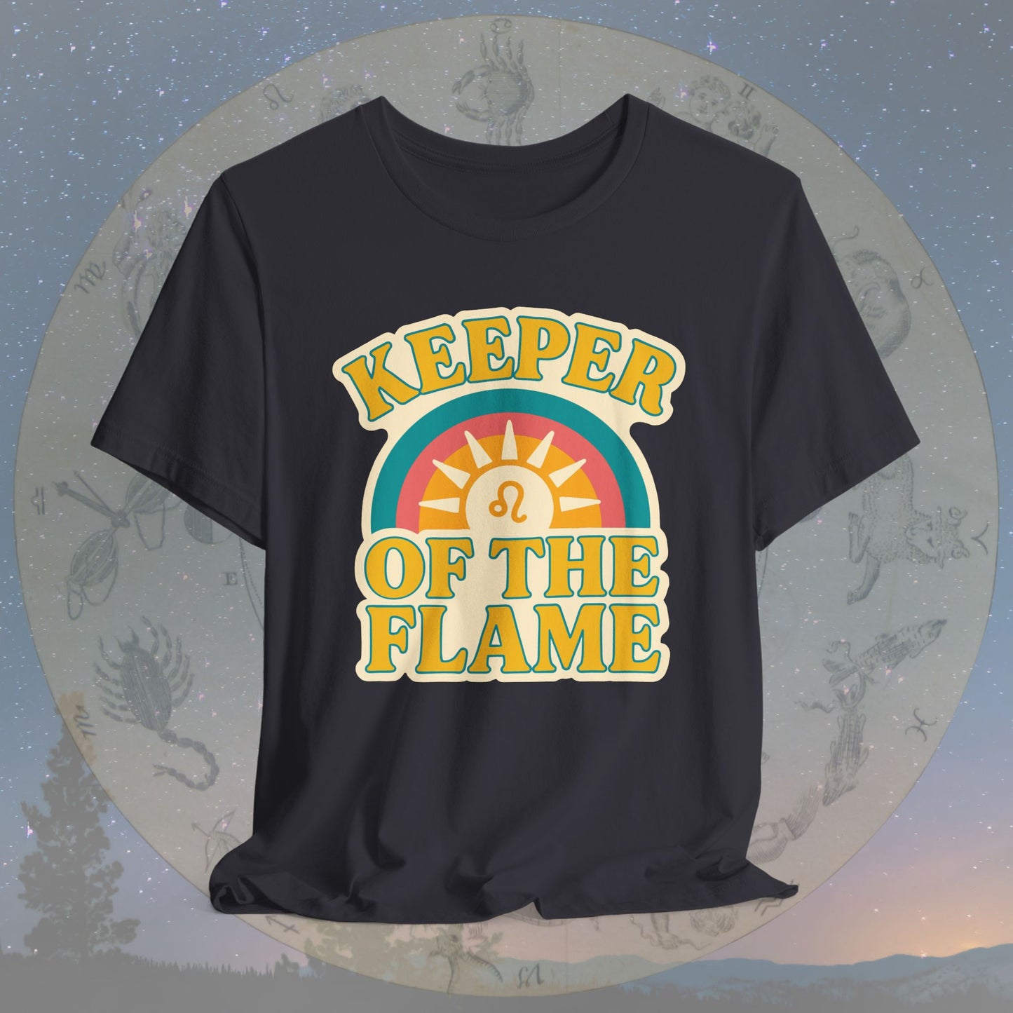 Keeper of the Flame – Zodiac Couple Leo T-Shirt