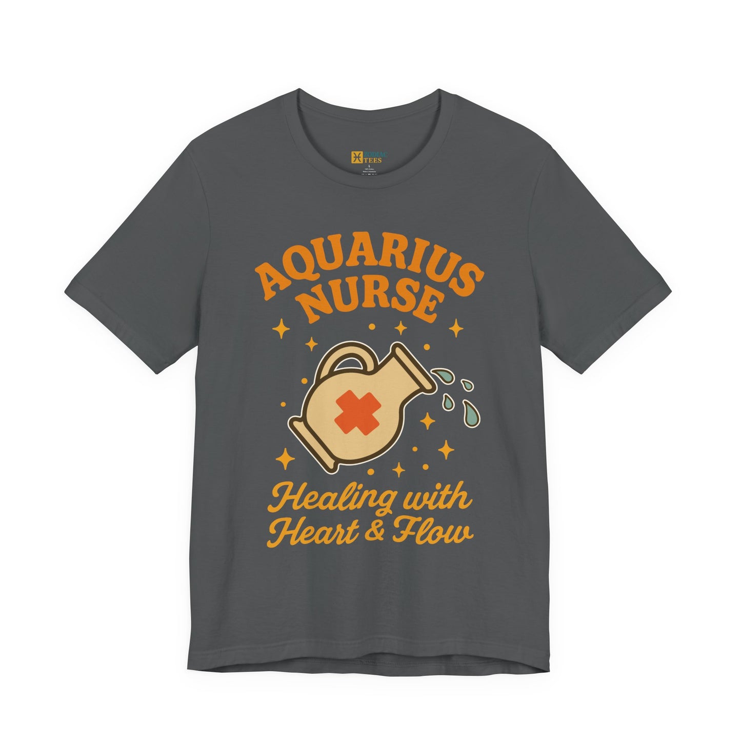Aquarius Nurse Healing T-Shirt – Compassionate Zodiac Energy Tee