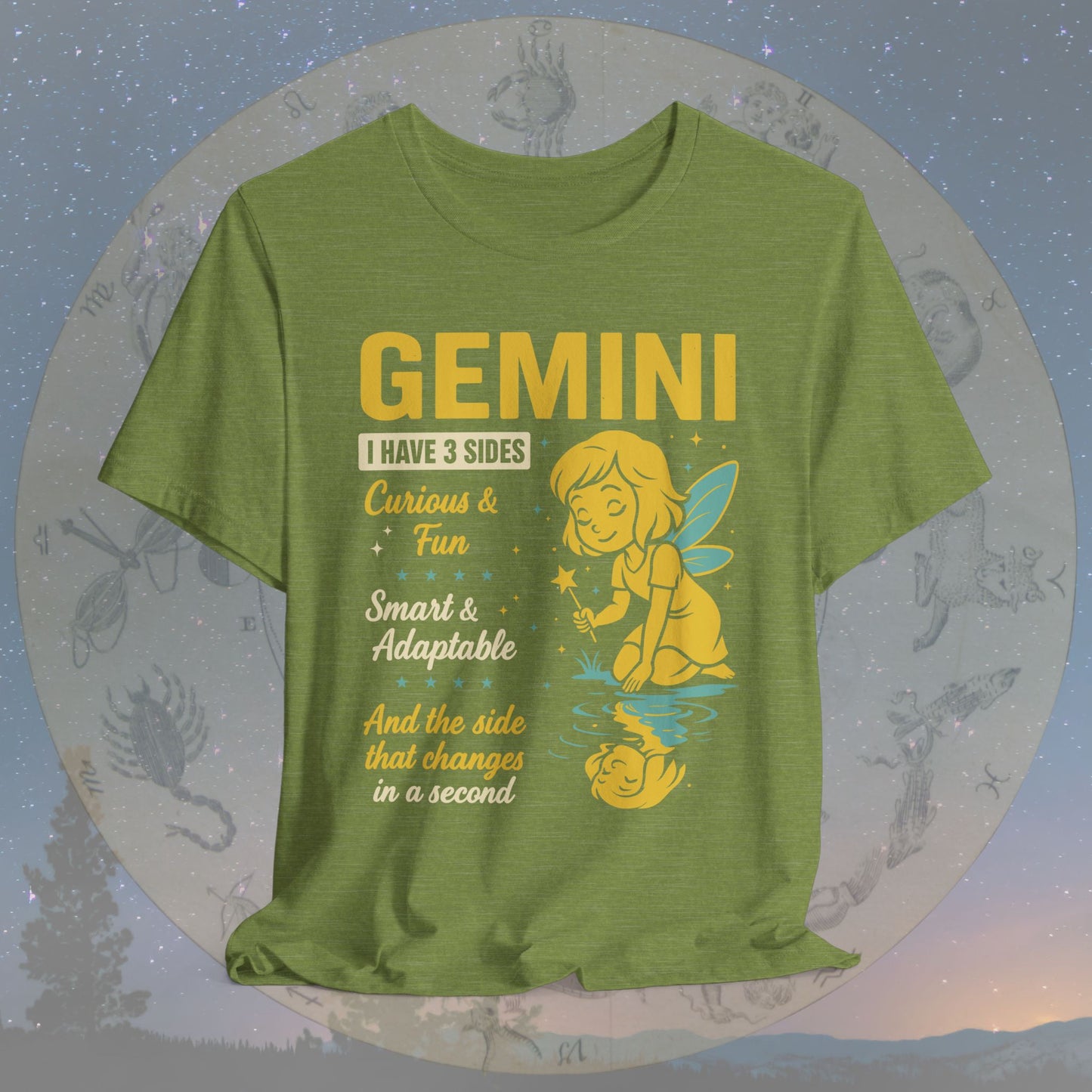 I Have 3 Sides – Playful Spirit Gemini T-Shirt