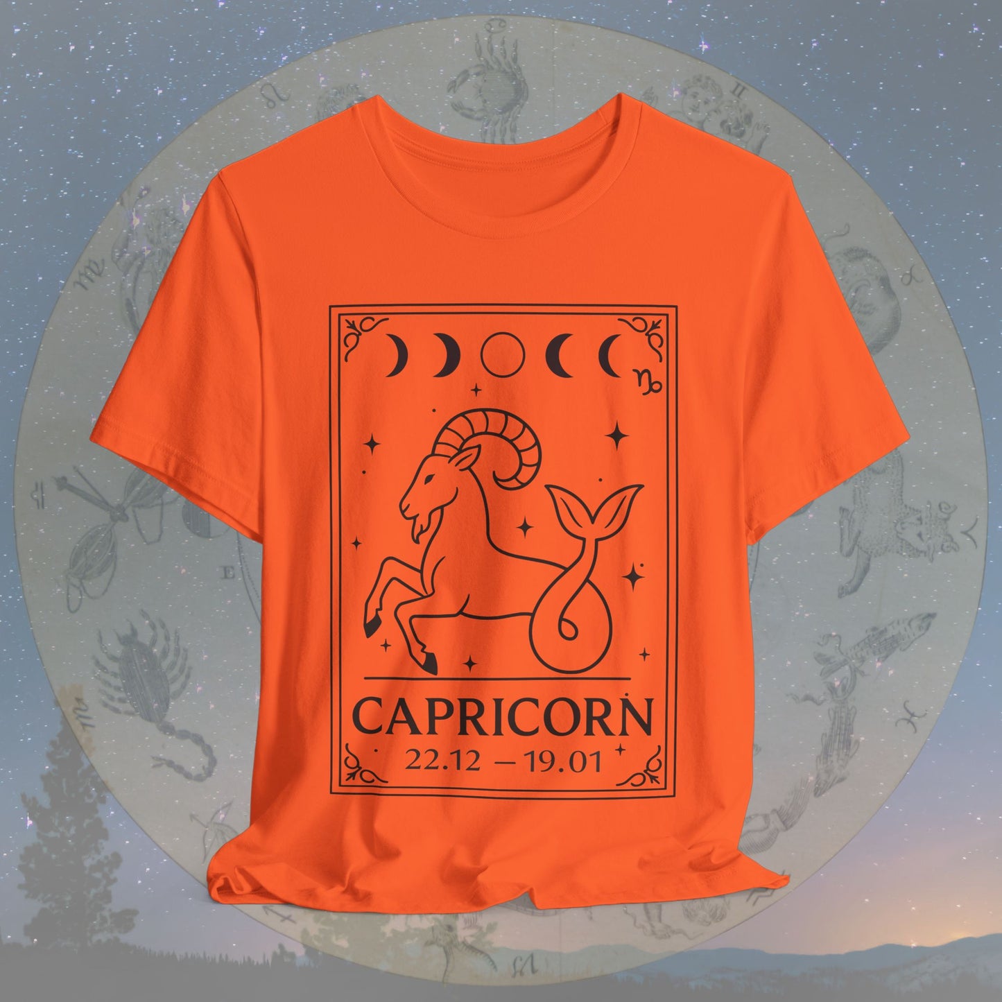 Minimalist Capricorn Zodiac T-Shirt