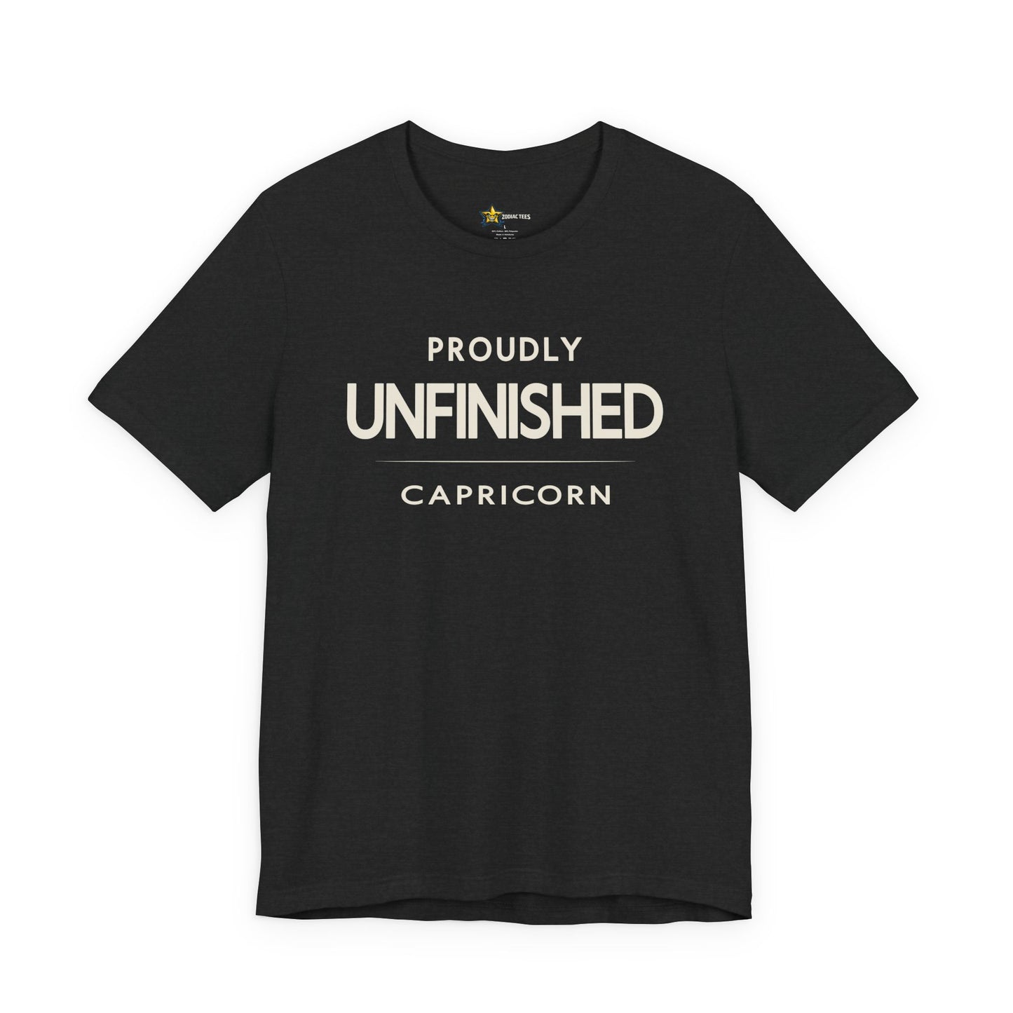 Capricorn Evolving Zodiac T-Shirt – Proudly Unfinished Tee