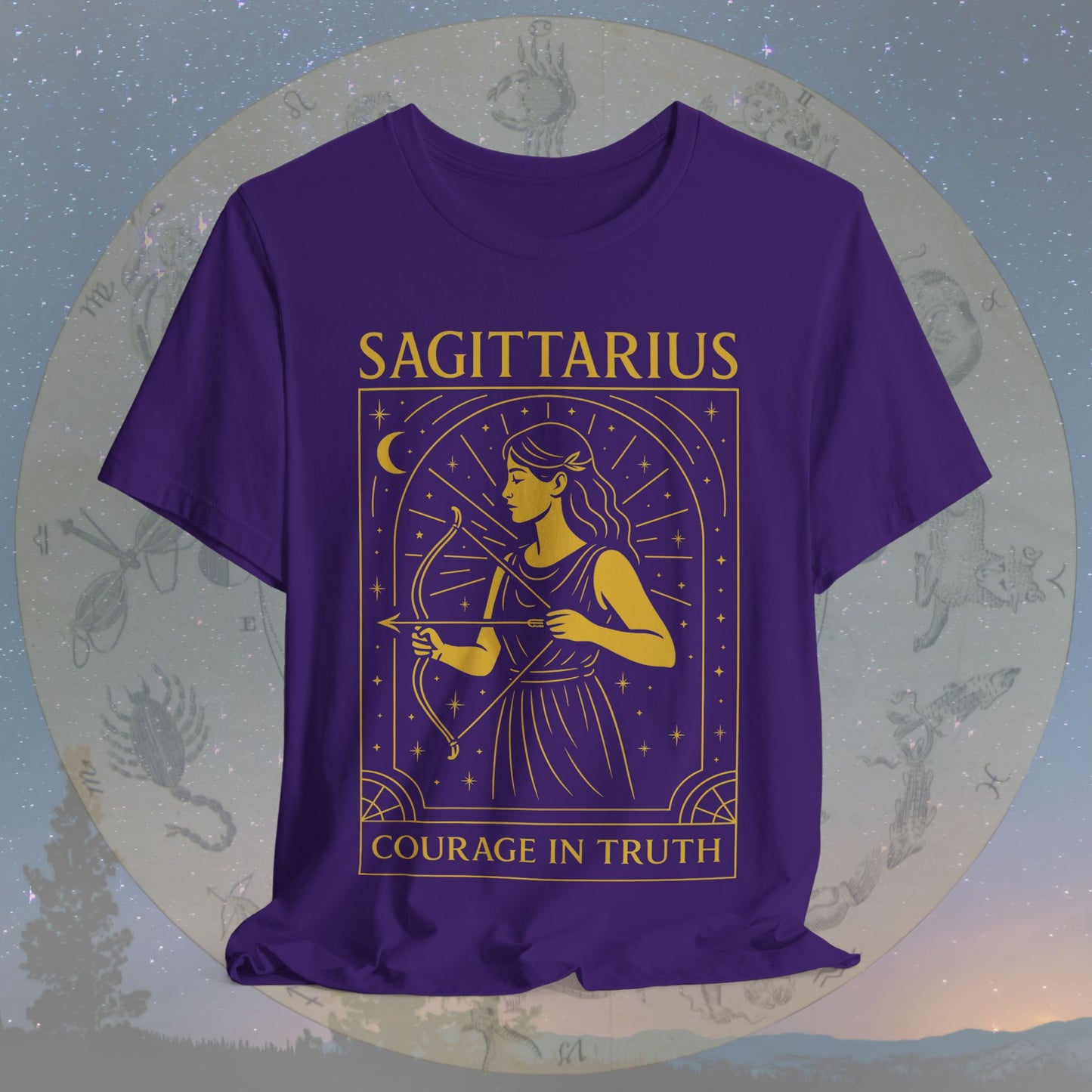 Bold Courage in Truth Sagittarius T-Shirt