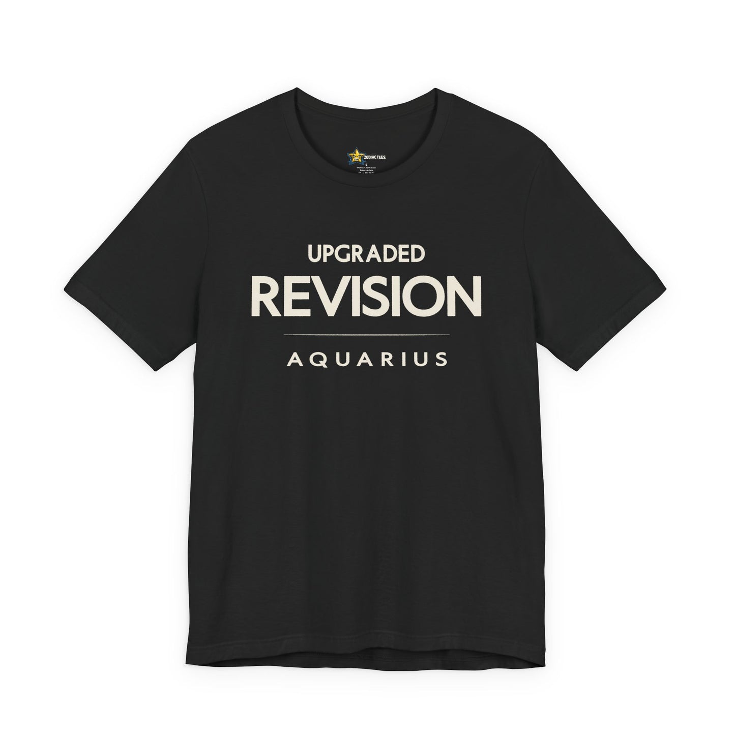Aquarius Upgraded Revision T-Shirt – Smart Zodiac Mindset Tee