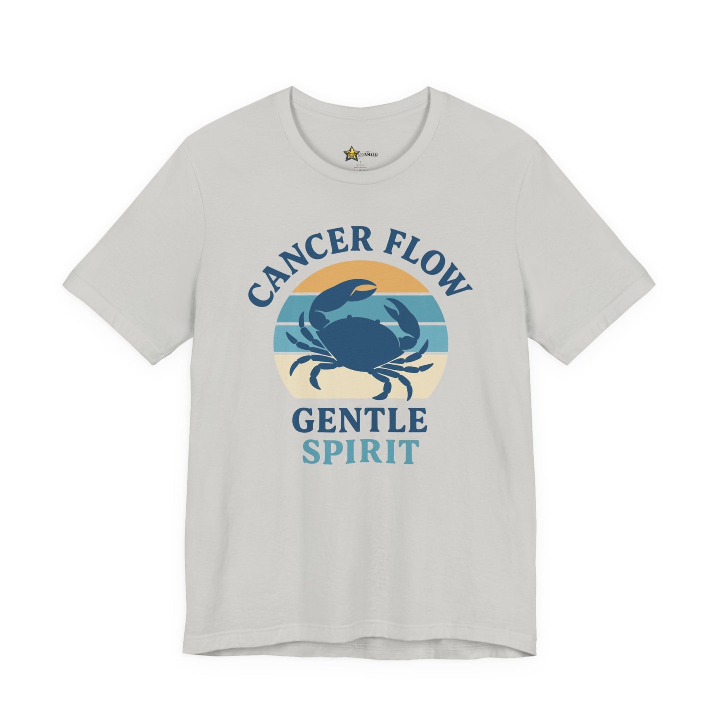 Cancer Retro Flow T-Shirt – Gentle Spirit Statement Tee