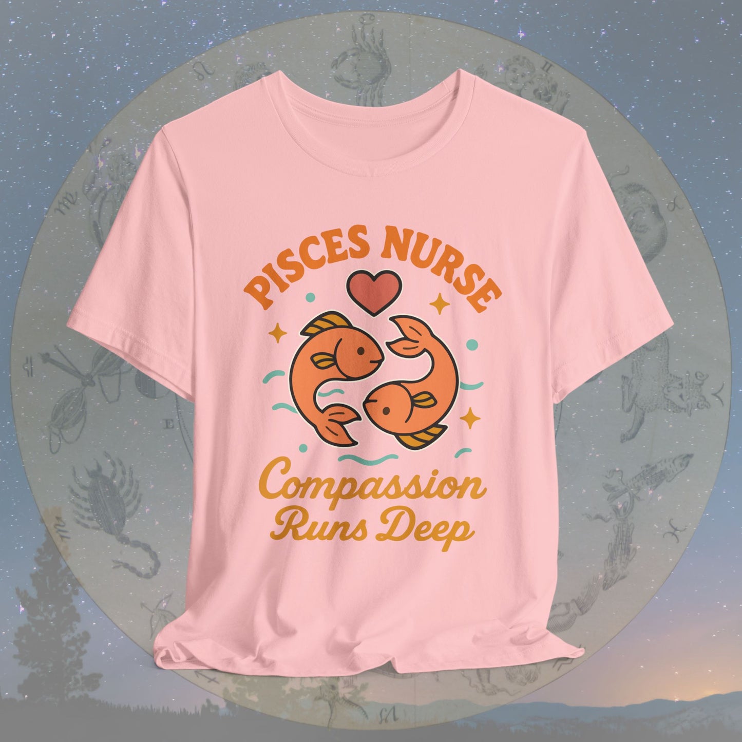 Compassion Runs Deep Pisces Nurse T-Shirt