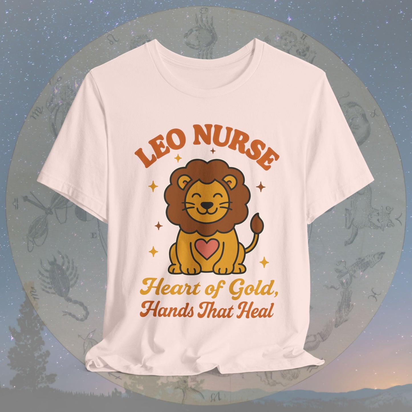 Heart of Gold Leo Nurse T-Shirt