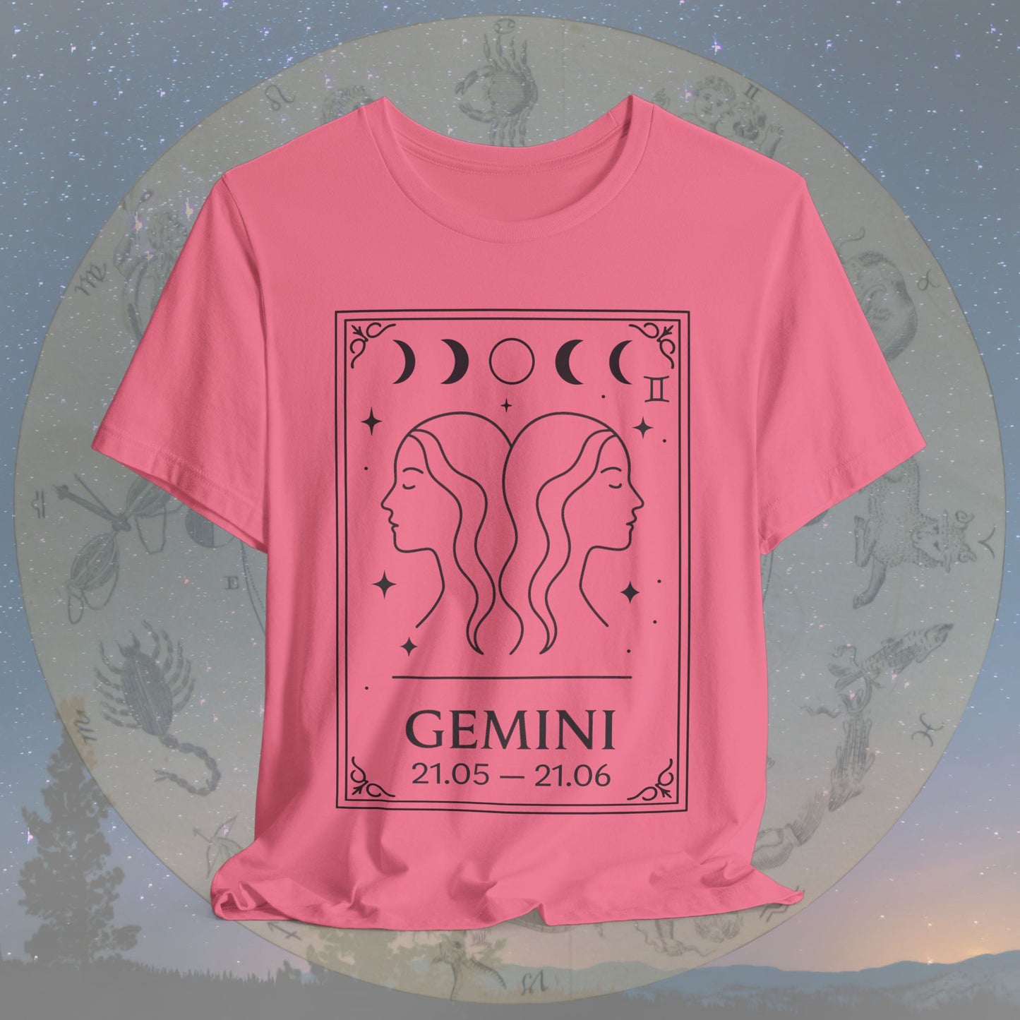 Minimalist Gemini Zodiac T-Shirt