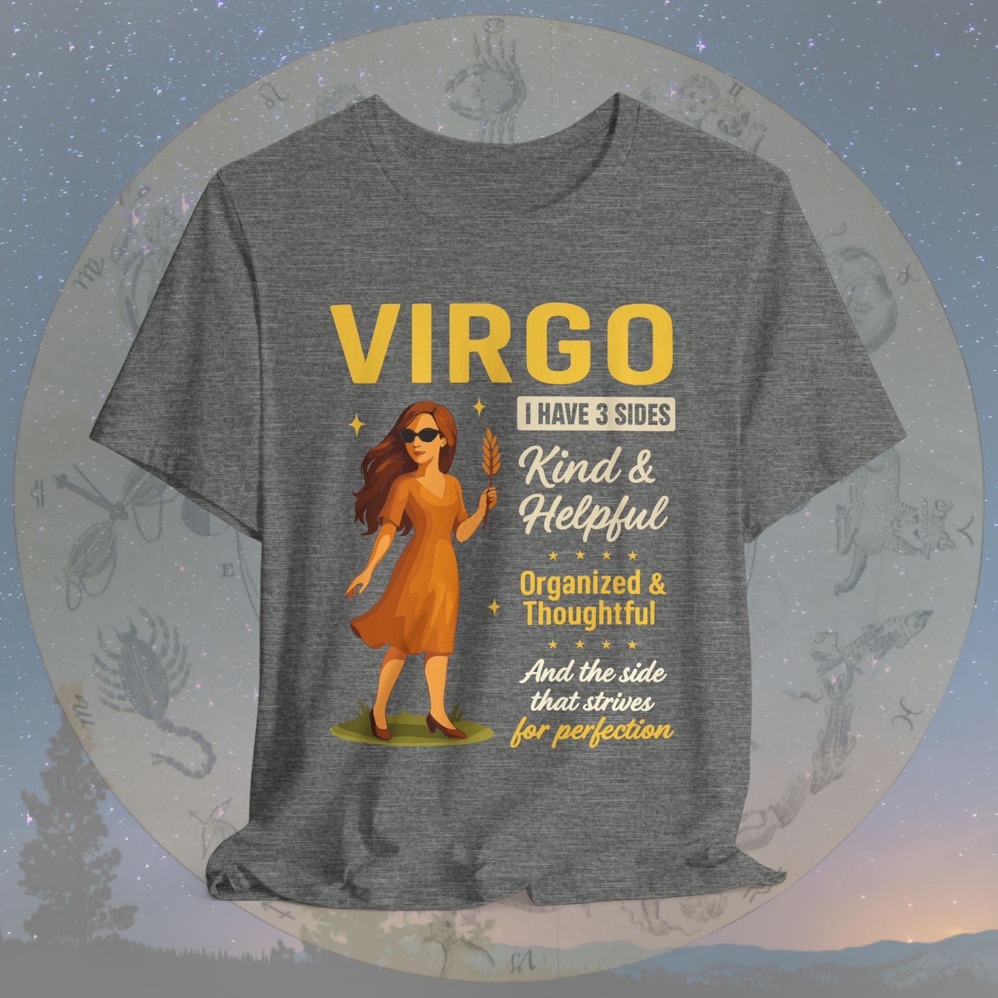 I Have 3 Sides – Perfection Seeker Virgo T-Shirt