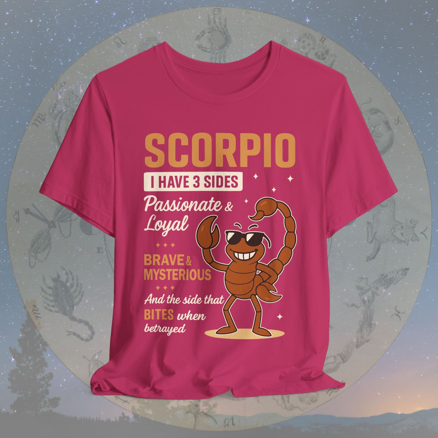 I Have 3 Sides – Fearless Sting Scorpio T-Shirt