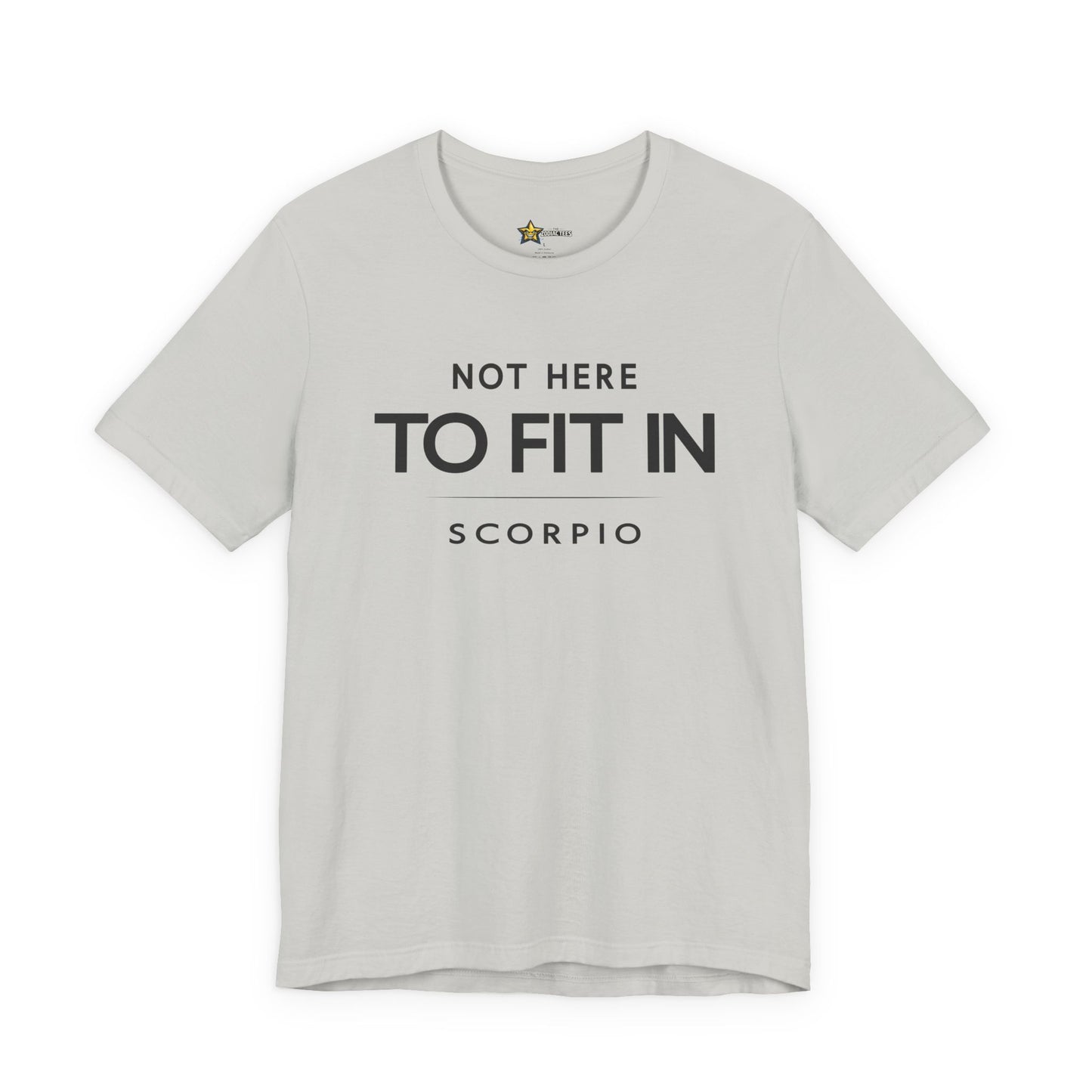 Scorpio Dark Energy Zodiac T-Shirt – Not Here to Fit In Tee