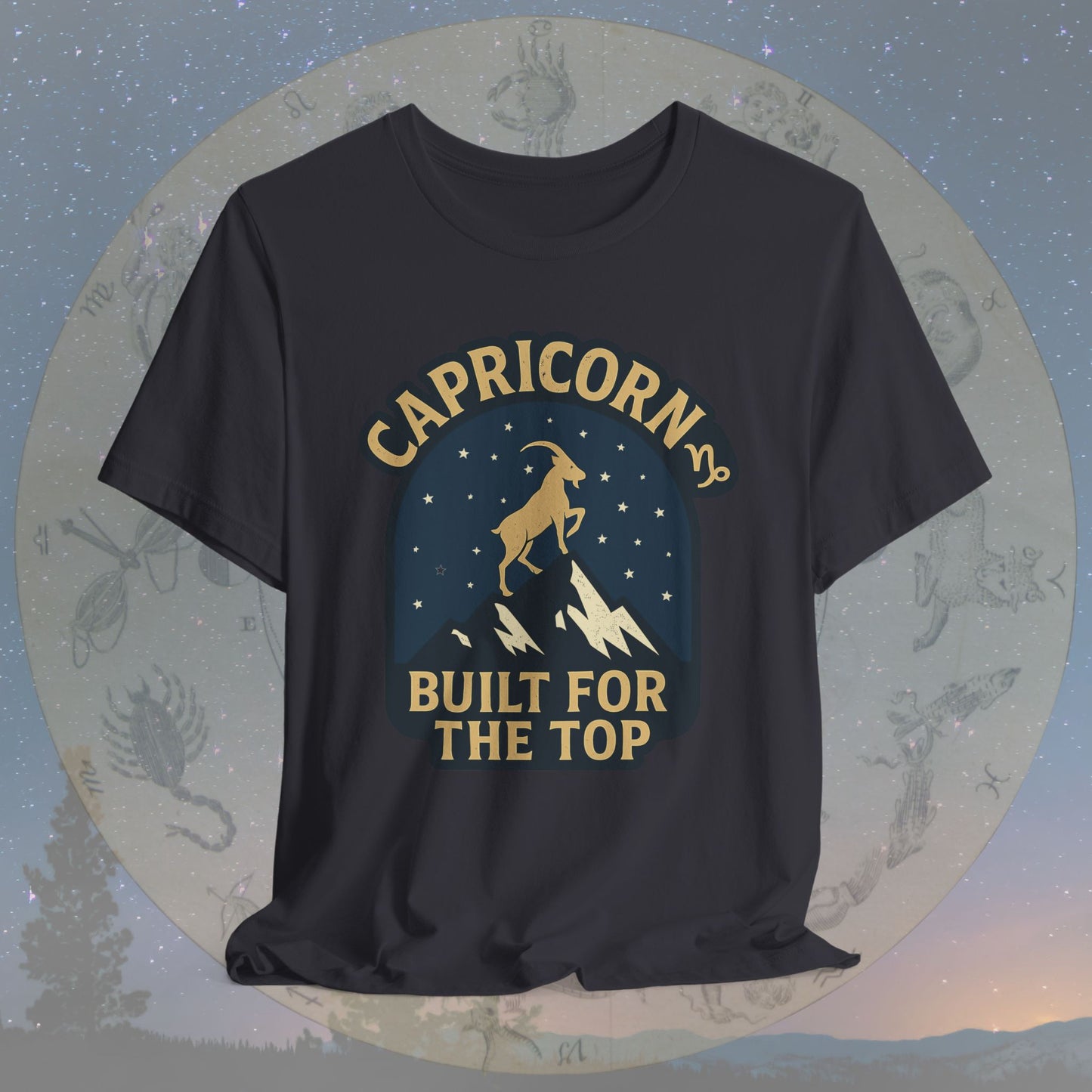 Capricorn Built for the Top Zodiac Sign T-Shirt