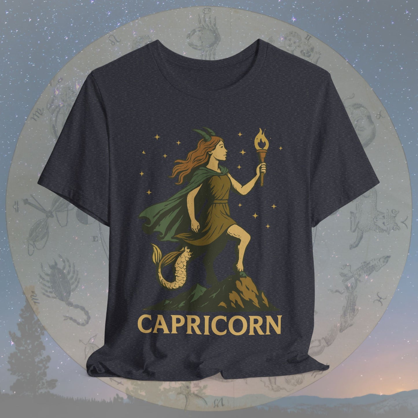 Determined Capricorn Mountain Spirit T-Shirt