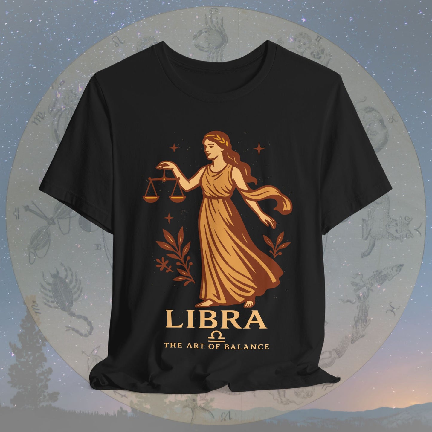Elegant Art of Balance Libra T-Shirt