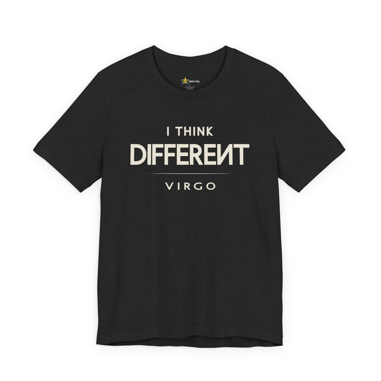 Virgo Analytical Zodiac T-Shirt – Think Different Tee