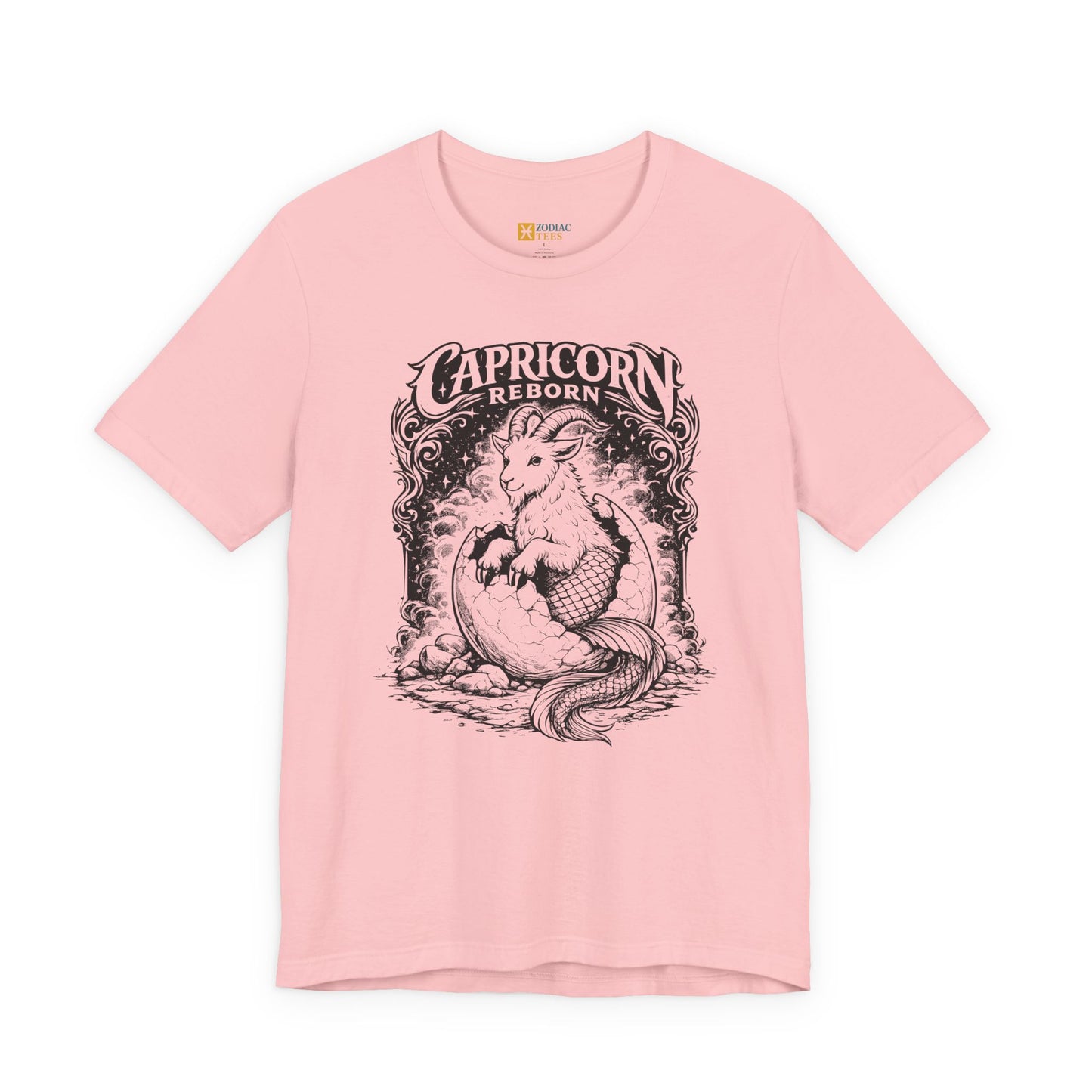 Capricorn Reborn T-Shirt – Artistic Sea Goat Zodiac Design Tee