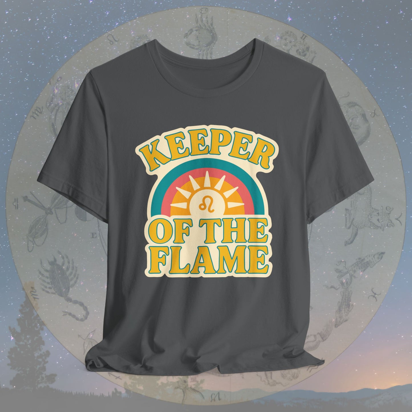 Keeper of the Flame – Zodiac Couple Leo T-Shirt