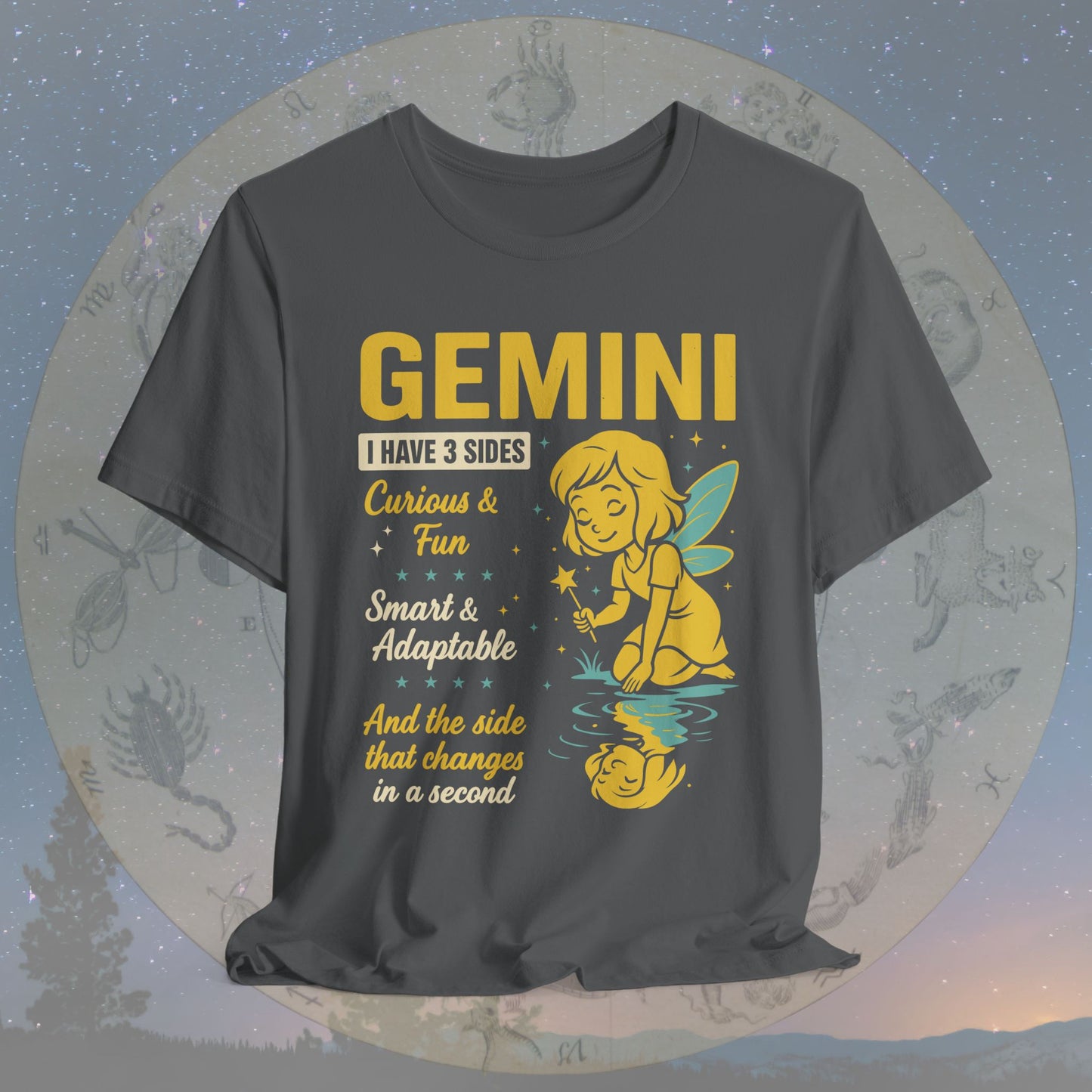 I Have 3 Sides – Playful Spirit Gemini T-Shirt