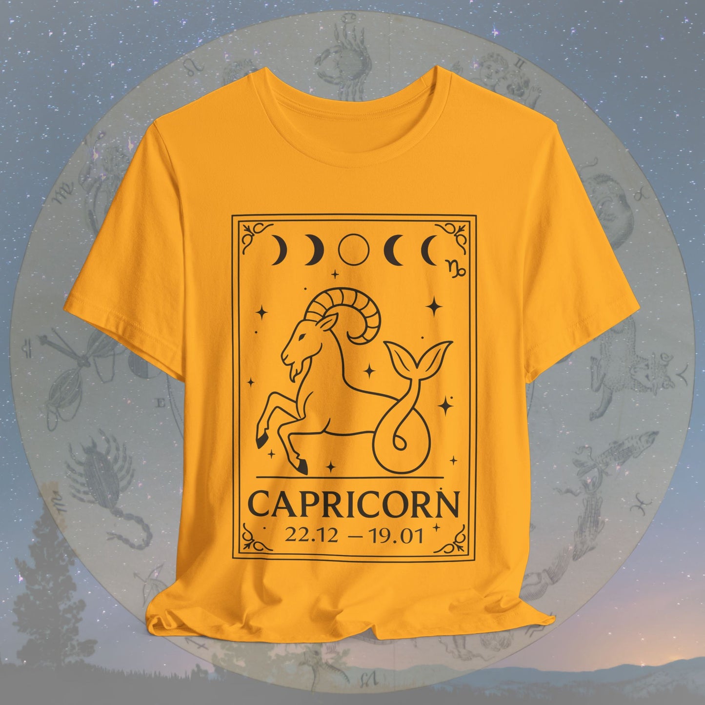 Minimalist Capricorn Zodiac T-Shirt