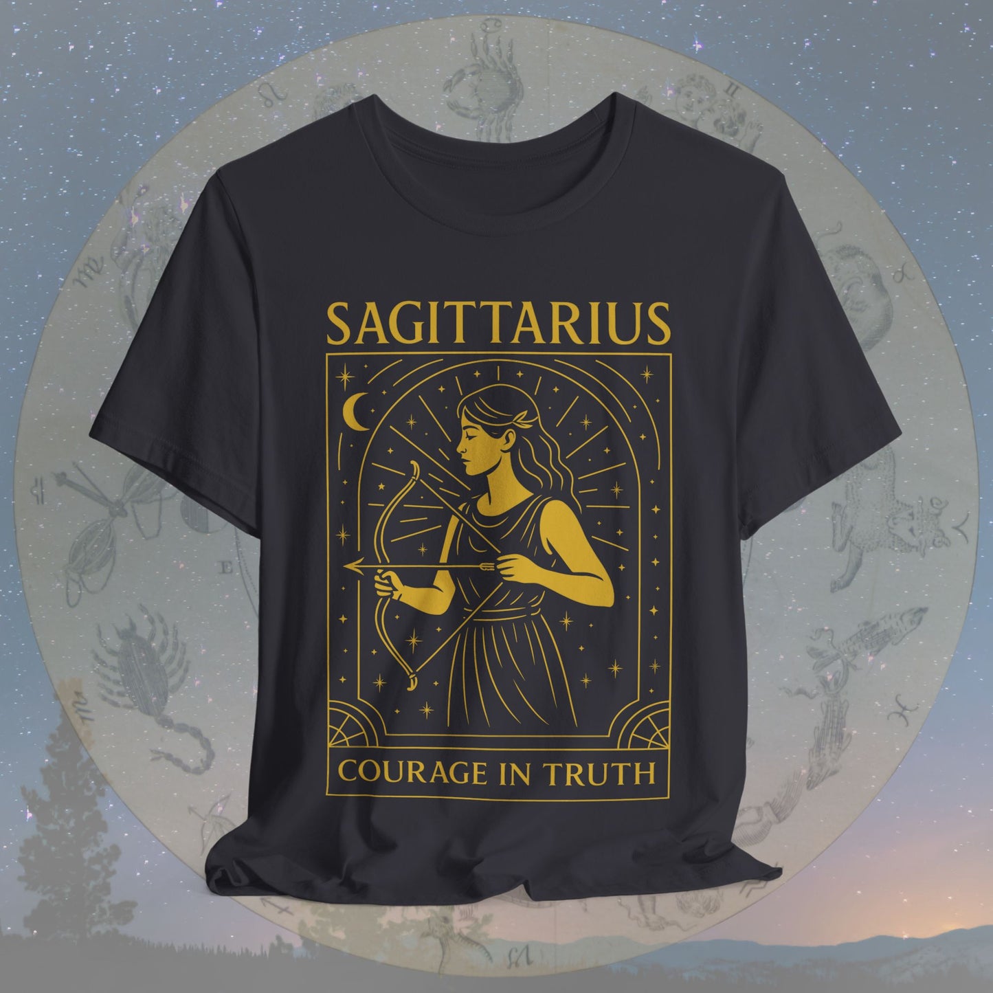 Bold Courage in Truth Sagittarius T-Shirt