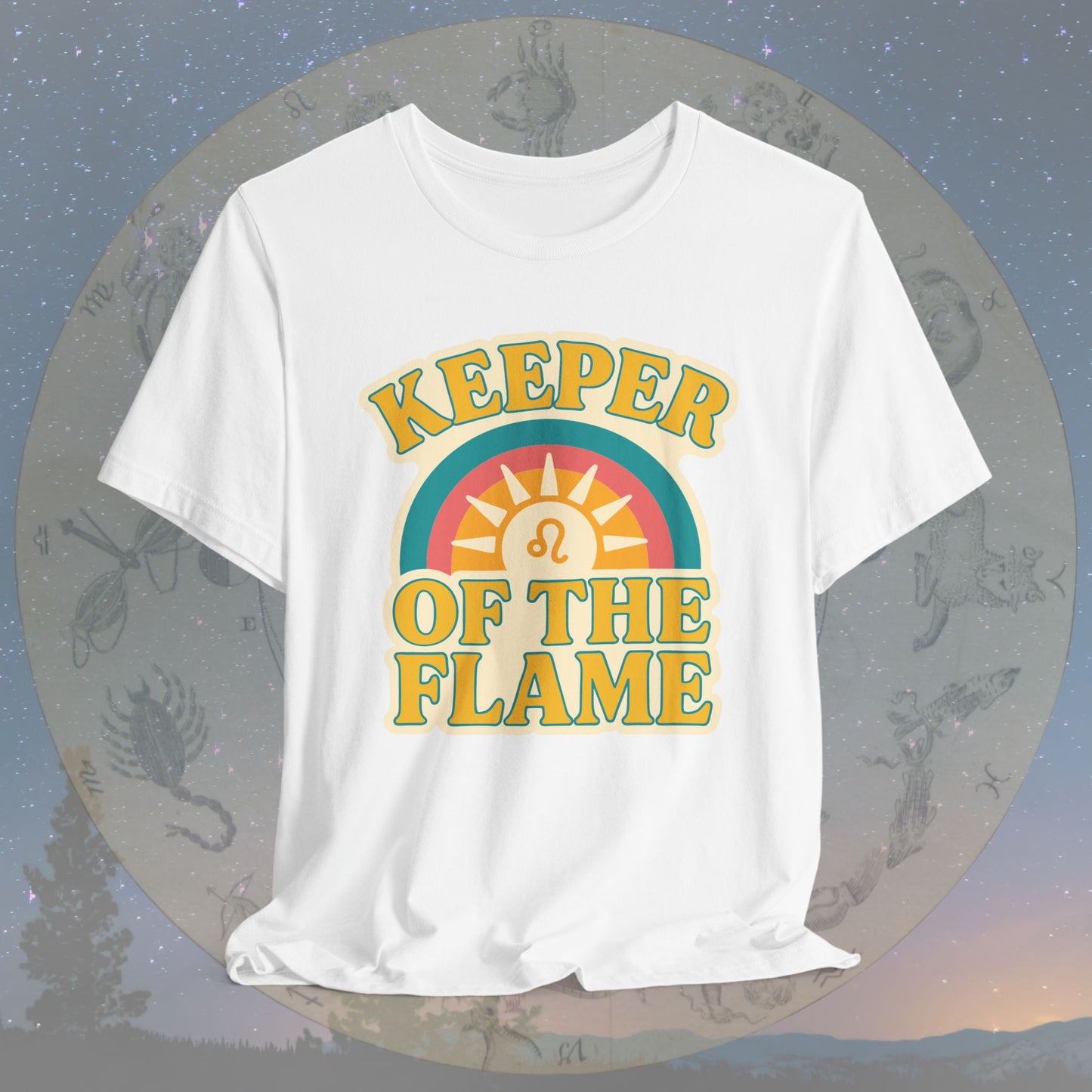 Keeper of the Flame – Zodiac Couple Leo T-Shirt