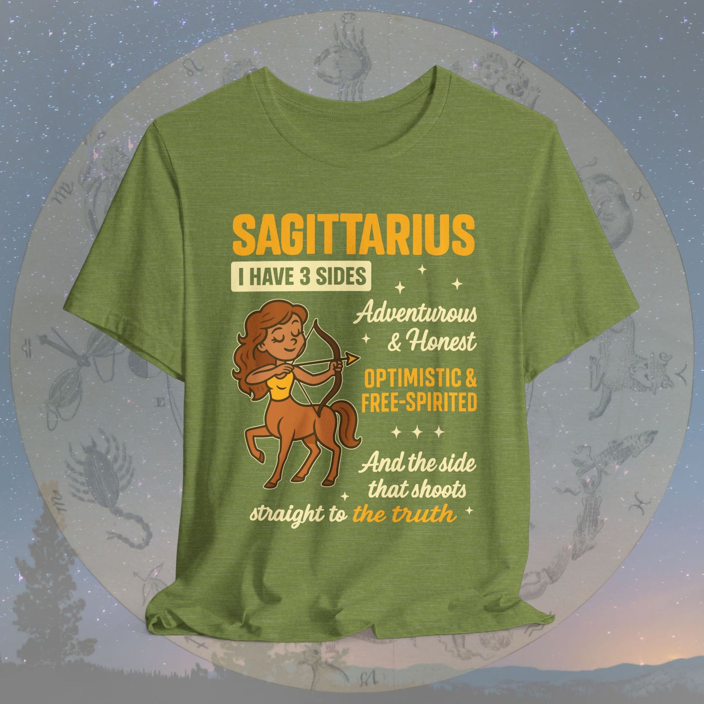 I Have 3 Sides – Straight to the Truth Sagittarius T-Shirt
