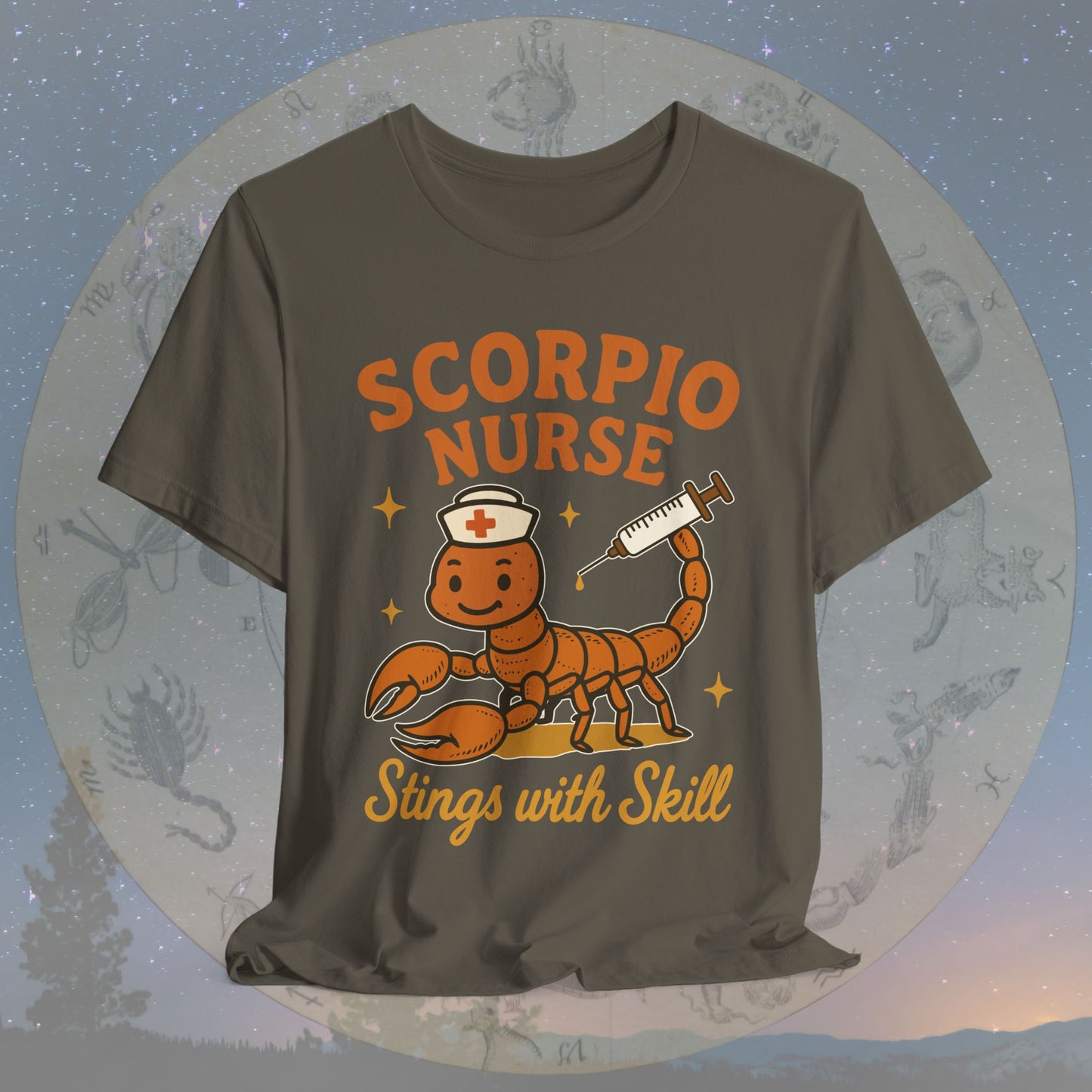 Stings with Skill Scorpio Nurse T-Shirt